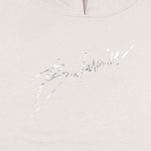 Balmain Off-White Silver S Hoodie